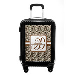 Leopard Print Carry On Hard Shell Suitcase (Personalized)
