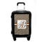 Leopard Print Carry On Hard Shell Suitcase - Front