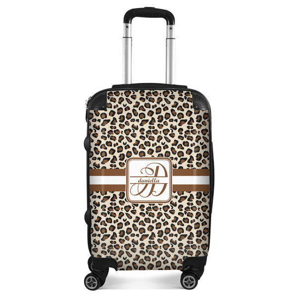 Custom Leopard Print Suitcase - 20" Carry On (Personalized)