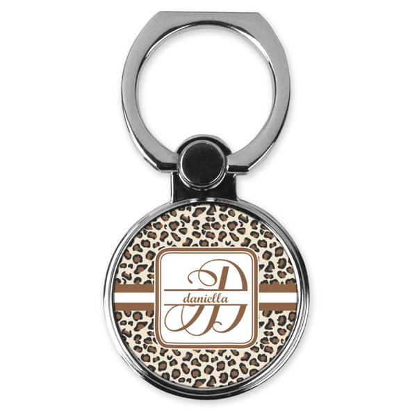 Custom Leopard Print Cell Phone Ring Stand & Holder (Personalized)