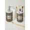 Leopard Print Ceramic Bathroom Accessories - LIFESTYLE (toothbrush holder & soap dispenser)