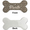 Leopard Print Ceramic Flat Ornament - Bone Front & Back Single Print (APPROVAL)