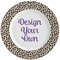 Leopard Print Ceramic Dinner Plates (Set of 4) (Personalized)