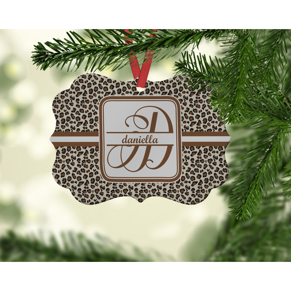 Leopard Print Christmas Ornament (On Tree)