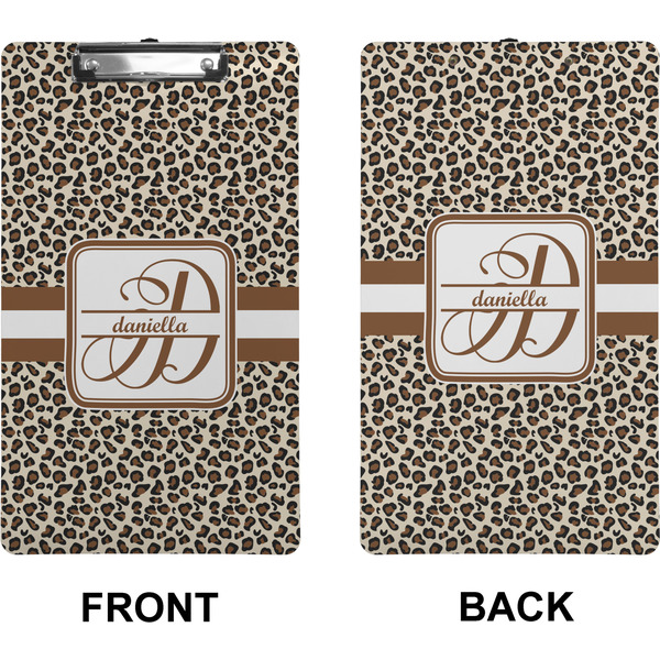 Leopard Print Clipboard (Legal) (Front + Back)