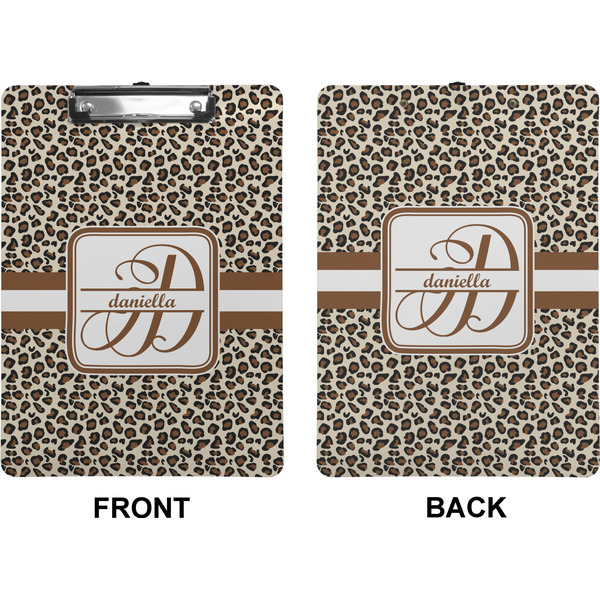 Leopard Print Clipboard (Letter) (Front + Back)