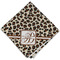 Leopard Print Cloth Napkins - Personalized Dinner (Folded Four Corners)