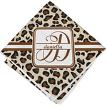 Leopard Print Cloth Napkin w/ Name and Initial