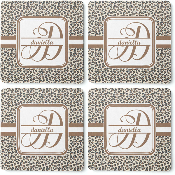 Leopard Print Coaster Rubber Back - Apvl