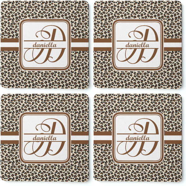 Leopard Print Coaster Rubber Back - Apvl