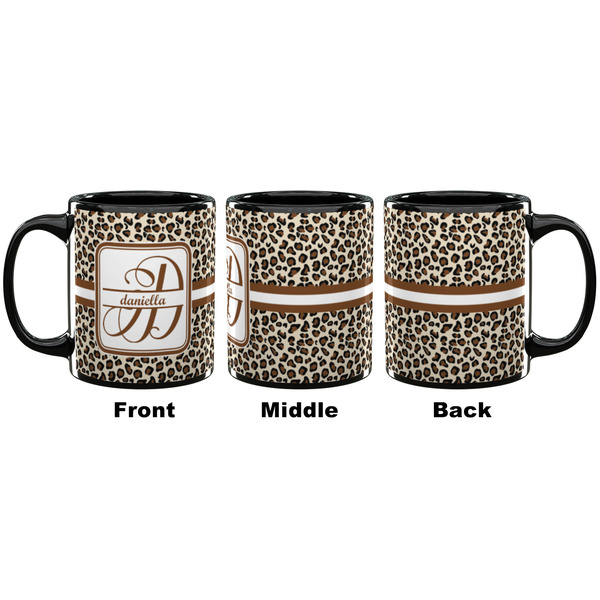 Leopard Print Coffee Mug - 11 oz - Black APPROVAL