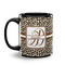 Leopard Print Coffee Mug - 11 oz - Black
