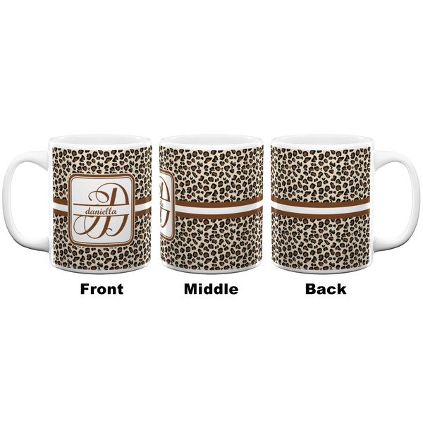 Leopard Print Coffee Mug - 11 oz - White APPROVAL