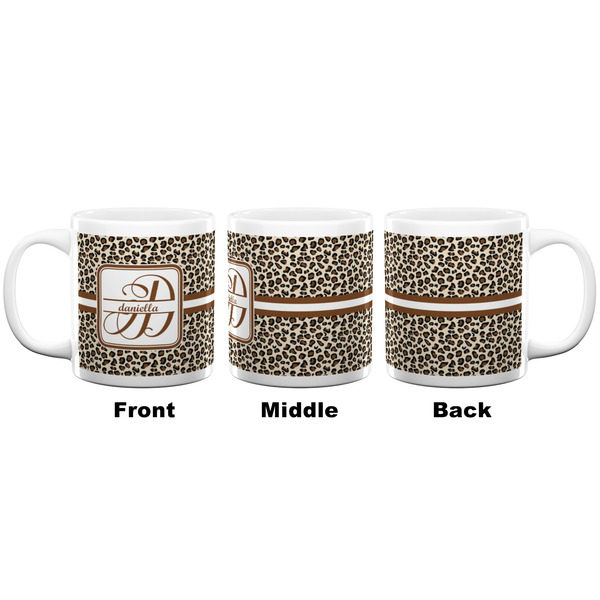Leopard Print Coffee Mug - 20 oz - White APPROVAL