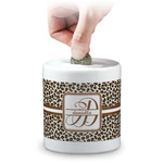Leopard Print Coin Bank (Personalized)