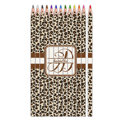 Leopard Print Colored Pencils (Personalized)