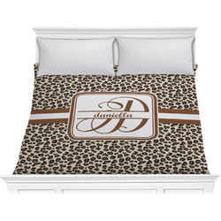 Leopard Print Comforter - King (Personalized)