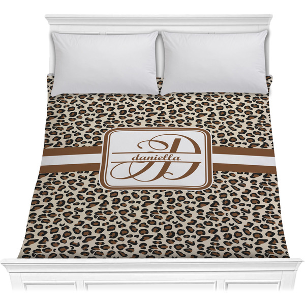 Custom Leopard Print Comforter - Full / Queen (Personalized)