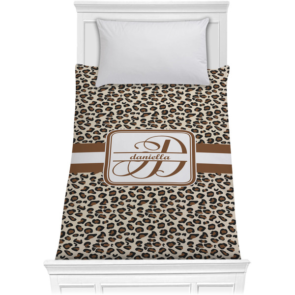 Custom Leopard Print Comforter - Twin XL (Personalized)