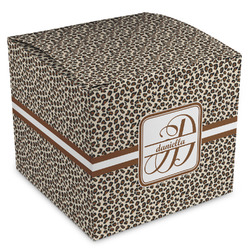Leopard Print Cube Favor Gift Boxes (Personalized)