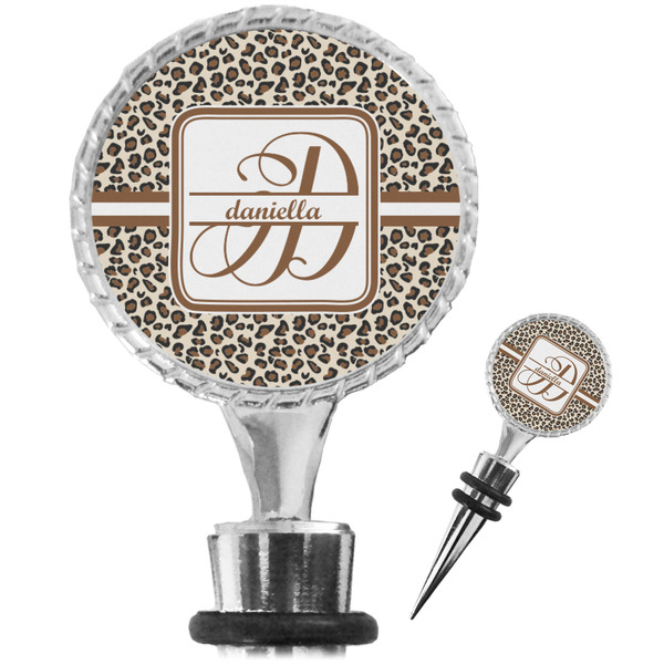 Custom Leopard Print Wine Bottle Stopper (Personalized)