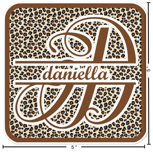 Leopard Print Custom Shape Iron On Patches - L - APPROVAL