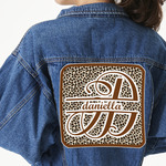 Leopard Print Twill Iron On Patch - Custom Shape - 3XL (Personalized)