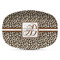 Leopard Print Plastic Platter - Microwave & Oven Safe Composite Polymer (Personalized)