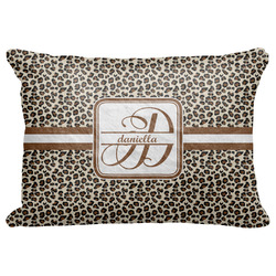 Leopard Print Decorative Baby Pillowcase - 16"x12" (Personalized)