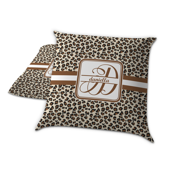 Leopard Print Decorative Pillow Case - TWO