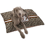 Leopard Print Dog Bed - Large w/ Name and Initial