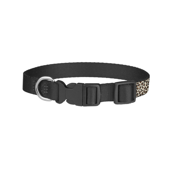 Leopard Print Dog Collar - Small - Back