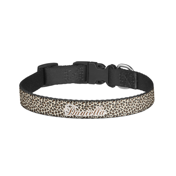 Custom Leopard Print Dog Collar - Small (Personalized)