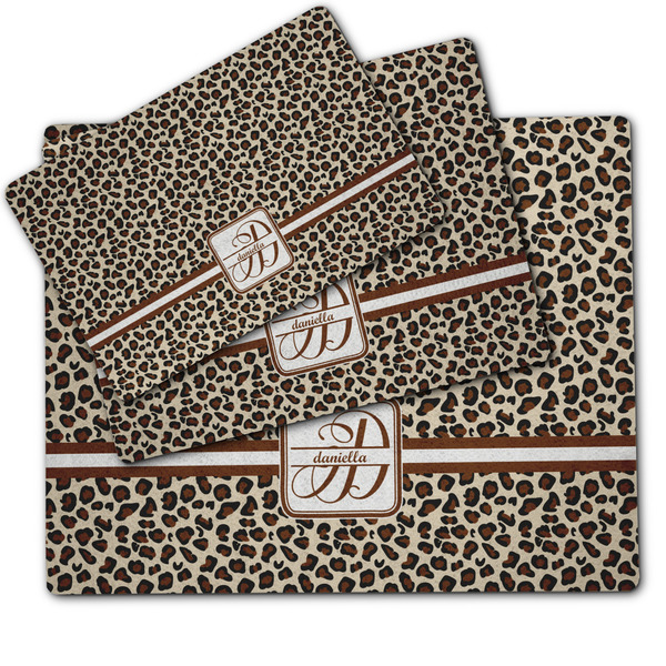 Leopard Print Dog Food Mat - MAIN (sm, med, lrg)