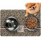 Leopard Print Dog Food Mat - Small LIFESTYLE