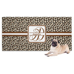 Leopard Print Dog Towel (Personalized)