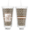 Leopard Print Double Wall Tumbler with Straw - Approval