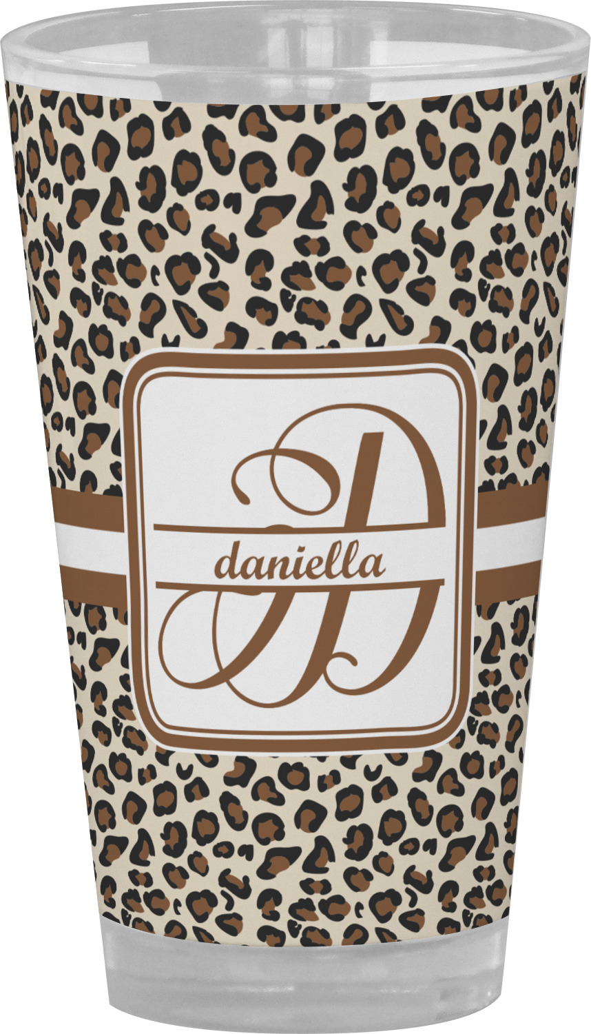 Leopard Print Pint Glass Full Color (Personalized) YouCustomizeIt