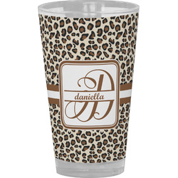 Leopard Print Pint Glass - Full Color (Personalized)