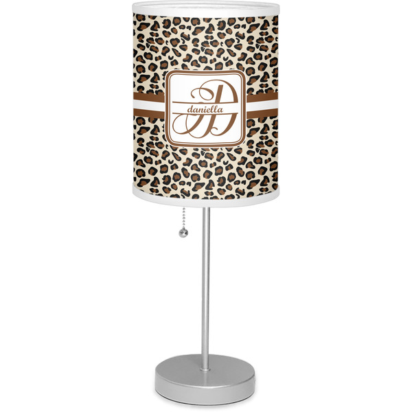 Custom Leopard Print 7" Drum Lamp with Shade (Personalized)