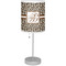 Leopard Print Drum Lampshade with base included