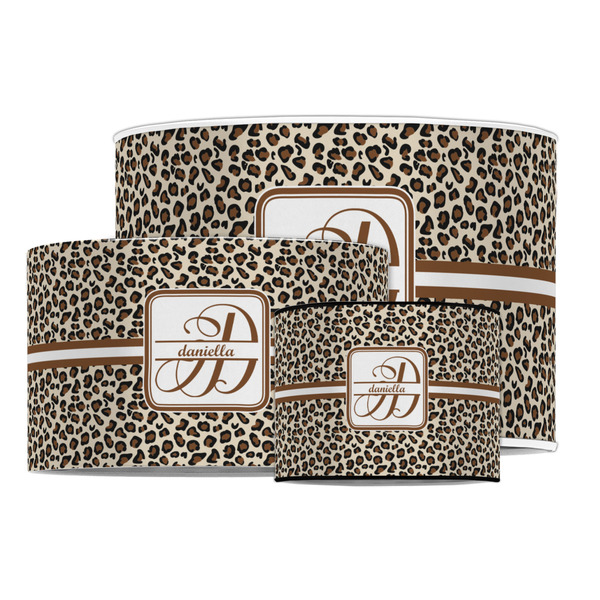 Leopard Print Drum Lampshades - MAIN