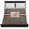 Leopard Print Duvet Cover - Queen - On Bed - No Prop