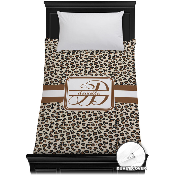Custom Leopard Print Duvet Cover - Twin XL (Personalized)