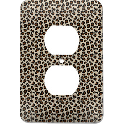 Leopard Print Electric Outlet Plate (Personalized)