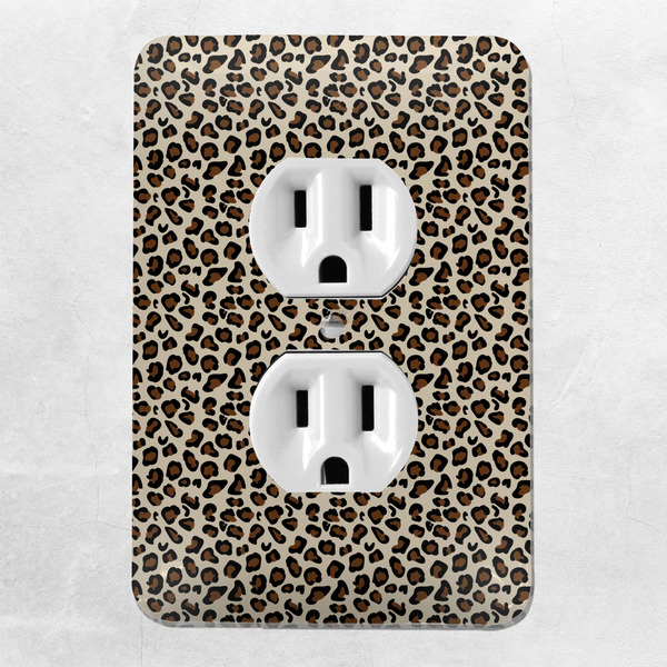 Leopard Print Electric Outlet Plate - LIFESTYLE