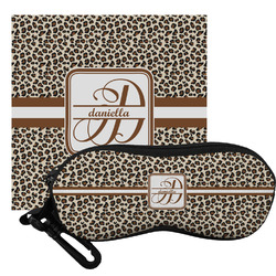 Leopard Print Eyeglass Case & Cloth (Personalized)