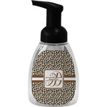 Leopard Print Foam Soap Bottle - Black (Personalized)