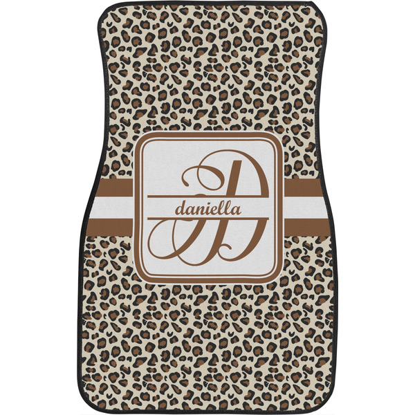 Leopard Print Front Seat Car Mat