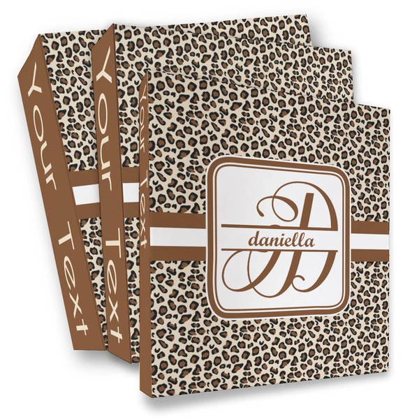 Custom Leopard Print 3 Ring Binder - Full Wrap (Personalized)